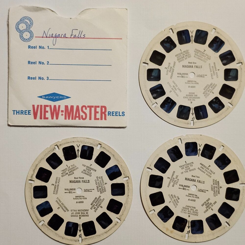 VINTAGE View Master Reels Niagara Falls Lot of 3